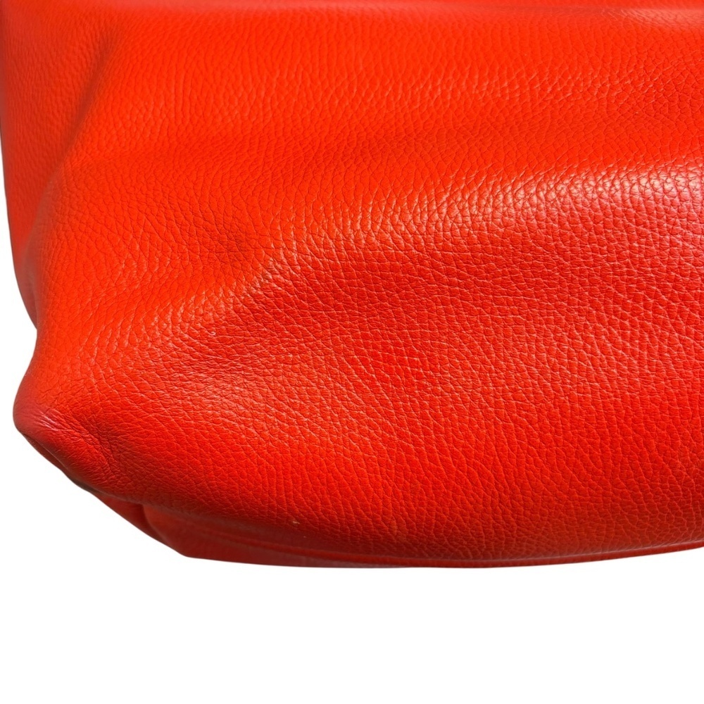 Salvatore ferragamo orange pebbled leather tote bag - Picture 7 of 16